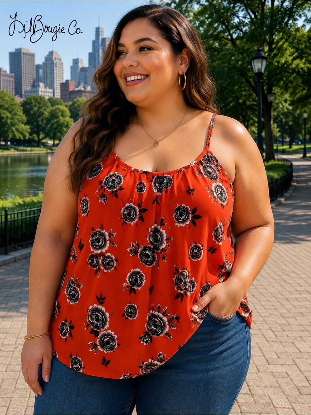 Torrid Floral Cami Top – Size 1 (14/16) Like New
